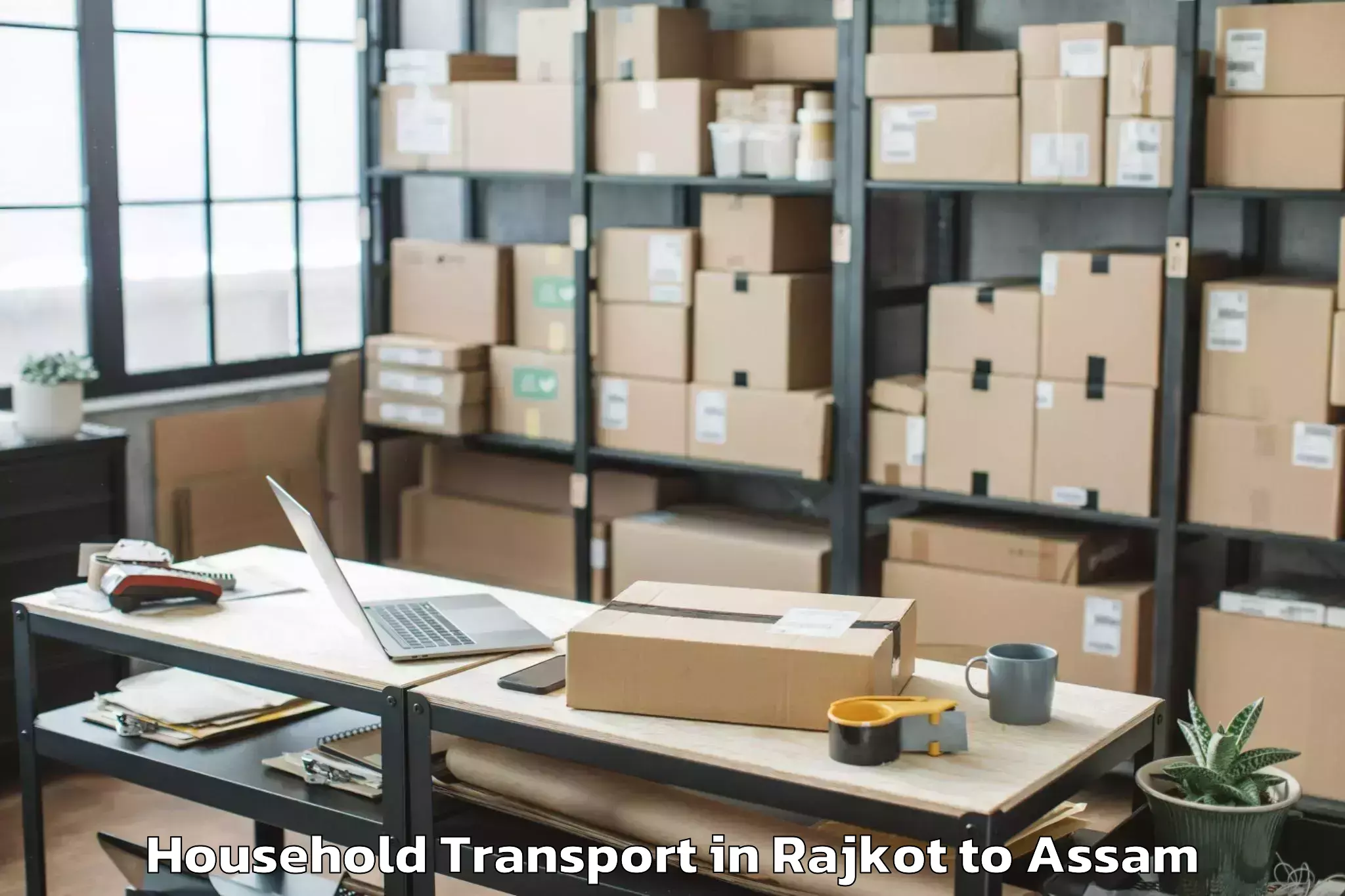 Trusted Rajkot to Titabar Household Transport